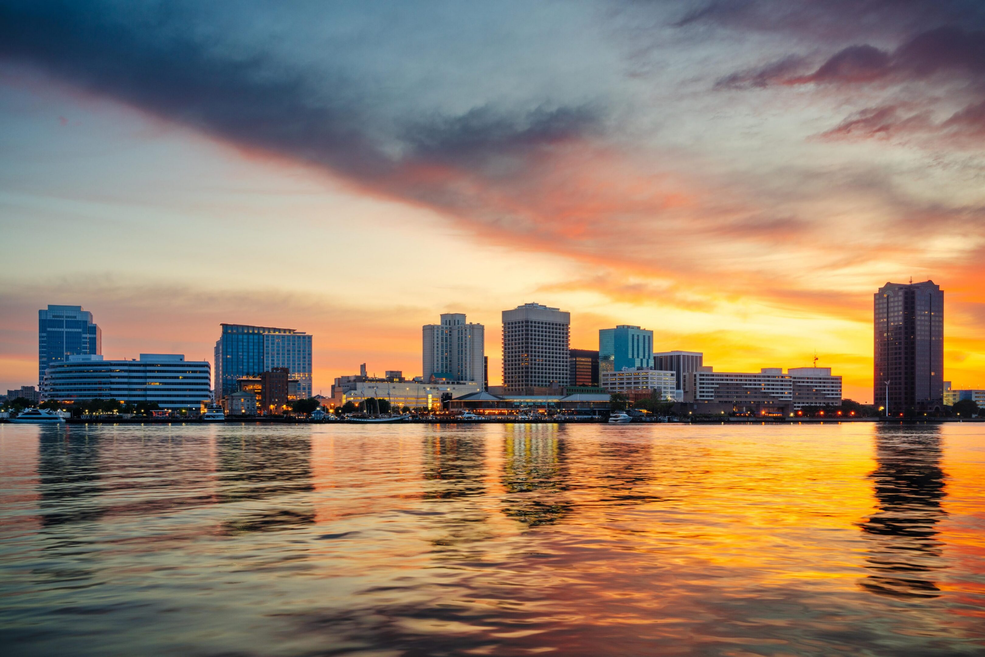Norfolk Skyline Dawn